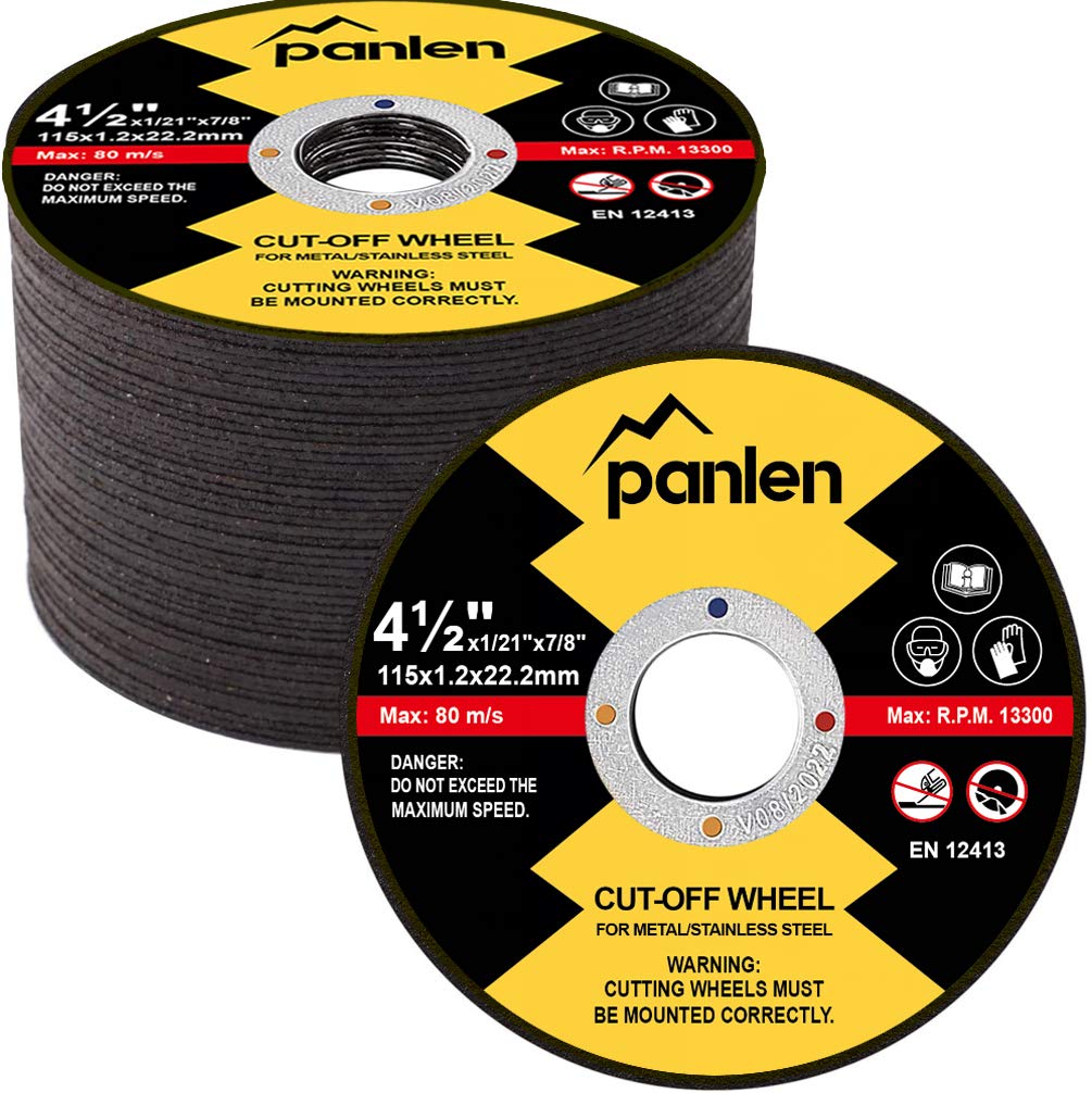 50-Pack Fast Cut 4.5 Thin Metal Cutting Discs by Panlen