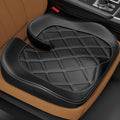 Leather Car Seat Cushion for Driving Relieves Tailbone & Thigh Pain