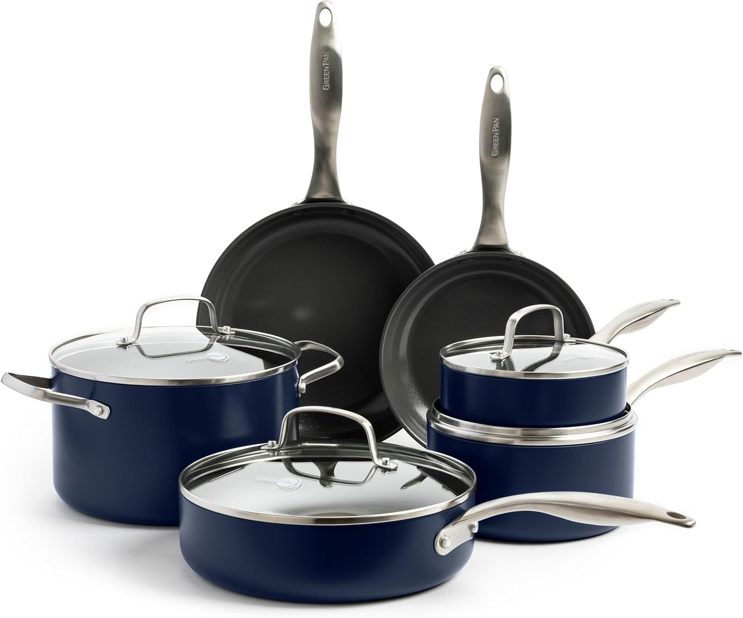 GreenPan Canterbury 10 Piece Cookware Set for Healthy Cooking