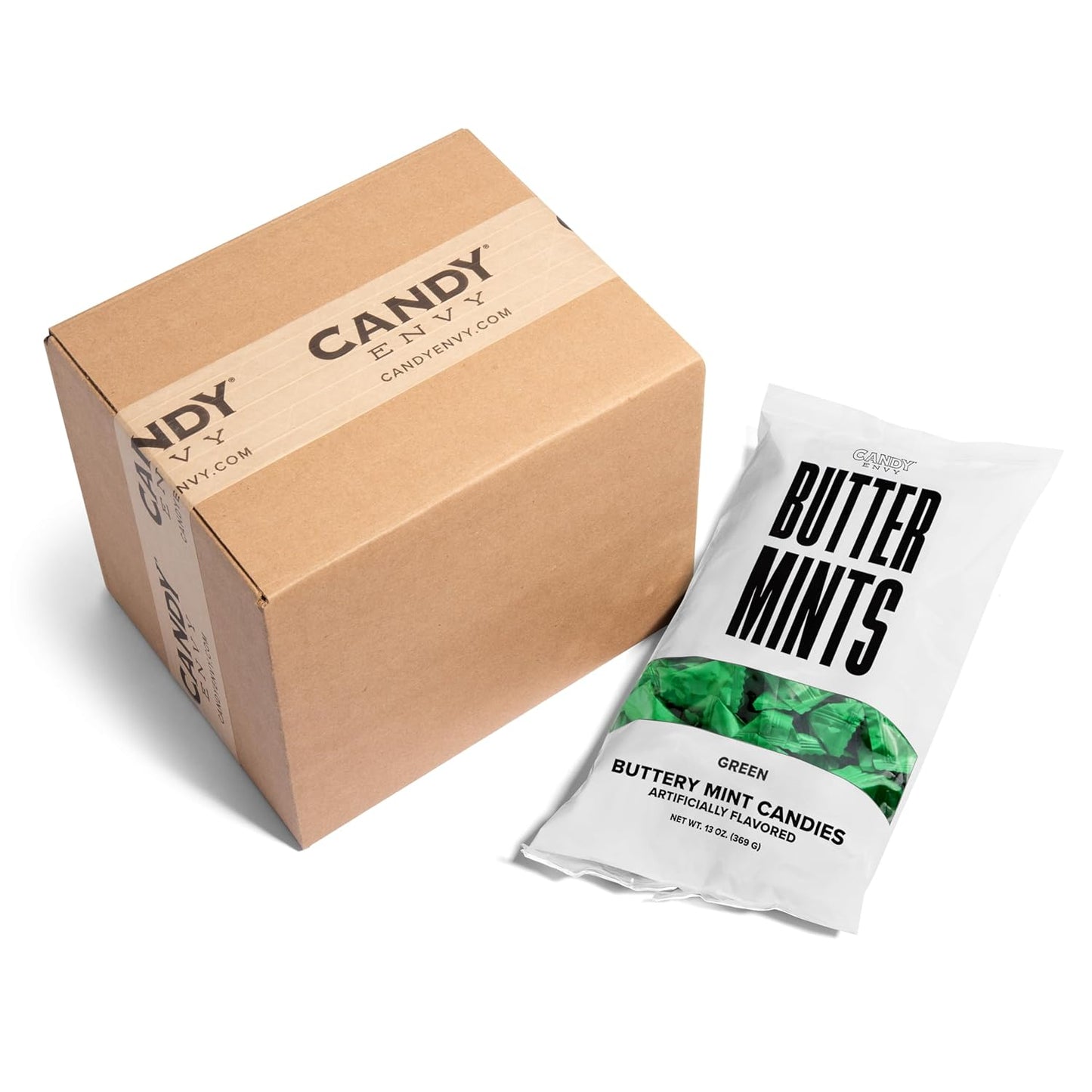 Candy Envy Green Wrapped Buttermints for Parties and Events