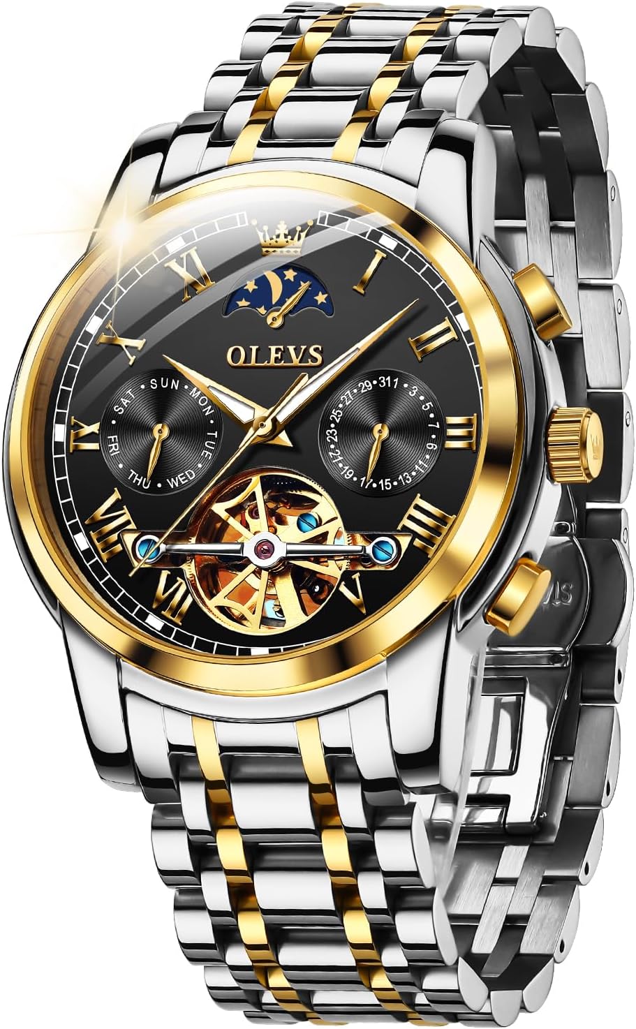 OLEVS Skeleton Automatic Luxury Watch