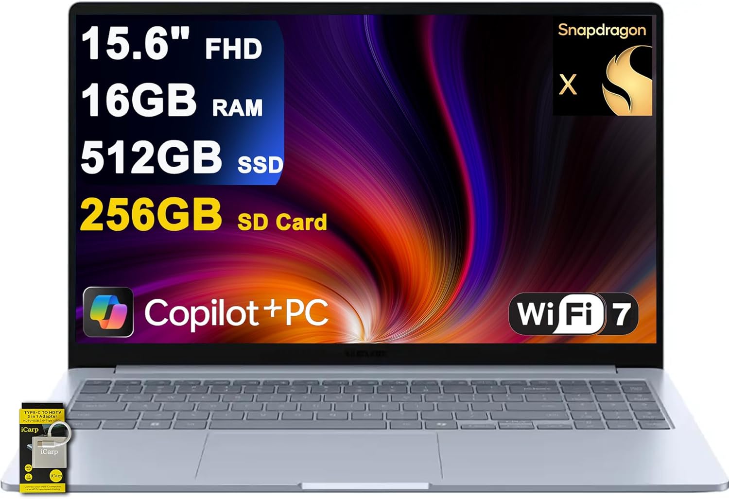 SAMSUNG Galaxy Book4 Edge Laptop with 15.6in FHD Display