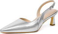 Kitten Heels Slingback Pointed Pumps for Women - Comfortable Style