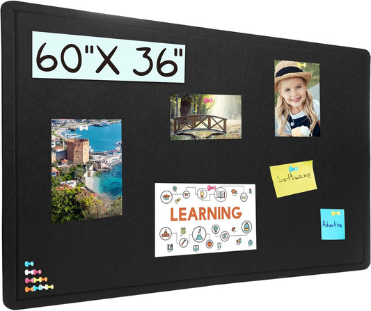 Large Bulletin Board - 60 X 36 inches Cork Board for Walls
