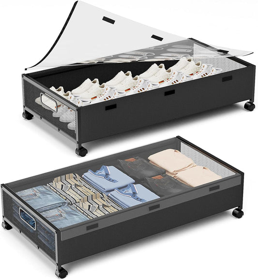 Under Bed Storage Containers with Wheels for Easy Organization