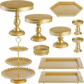 Hedume Set of 10 Cake Stand for Weddings and Parties