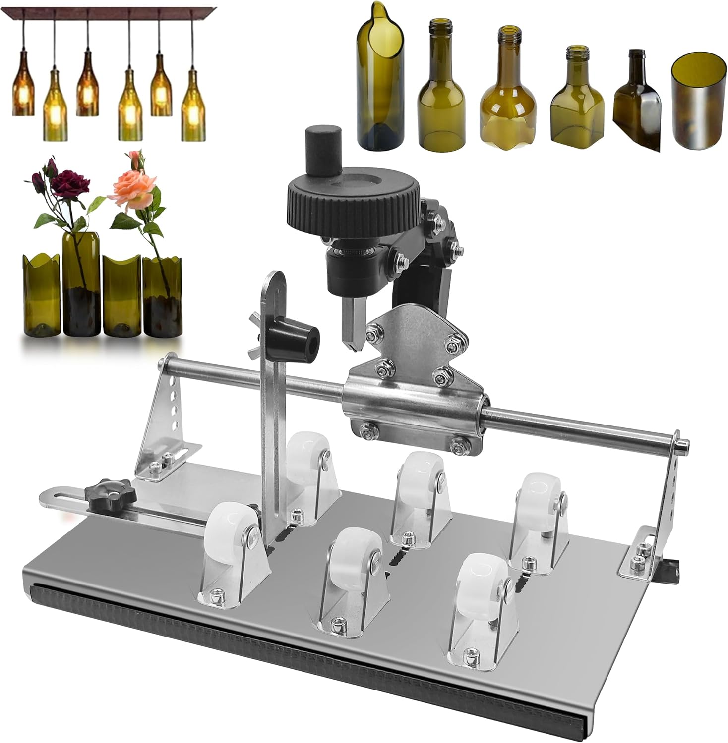 Smasener Wine Bottle Cutter Set for Creative Glass Crafting