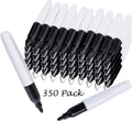 350 Pcs Mini Permanent Markers with Cap Clips - Fine Point Set