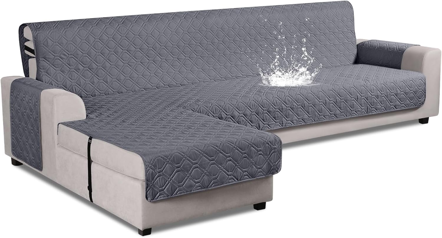 VANSOFY Waterproof L Shaped Sofa Slipcover for Pets and Kids
