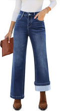 Luvamia Flare Jeans for Women - Trendy High Waisted Denim