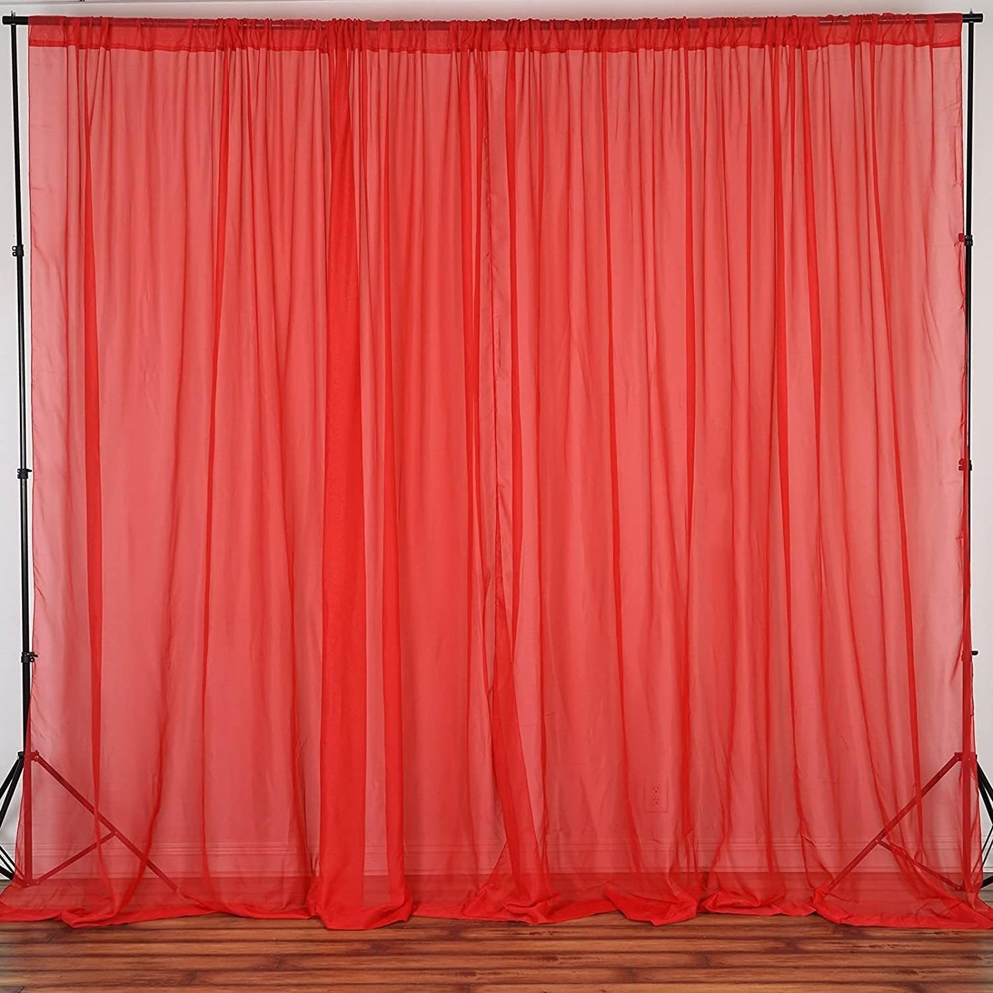 Fire Retardant Sheer Voile Chiffon Draping Panels for Events