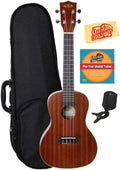 Kala KA-C Mahogany Concert Ukulele Bundle - Ready for Beginners