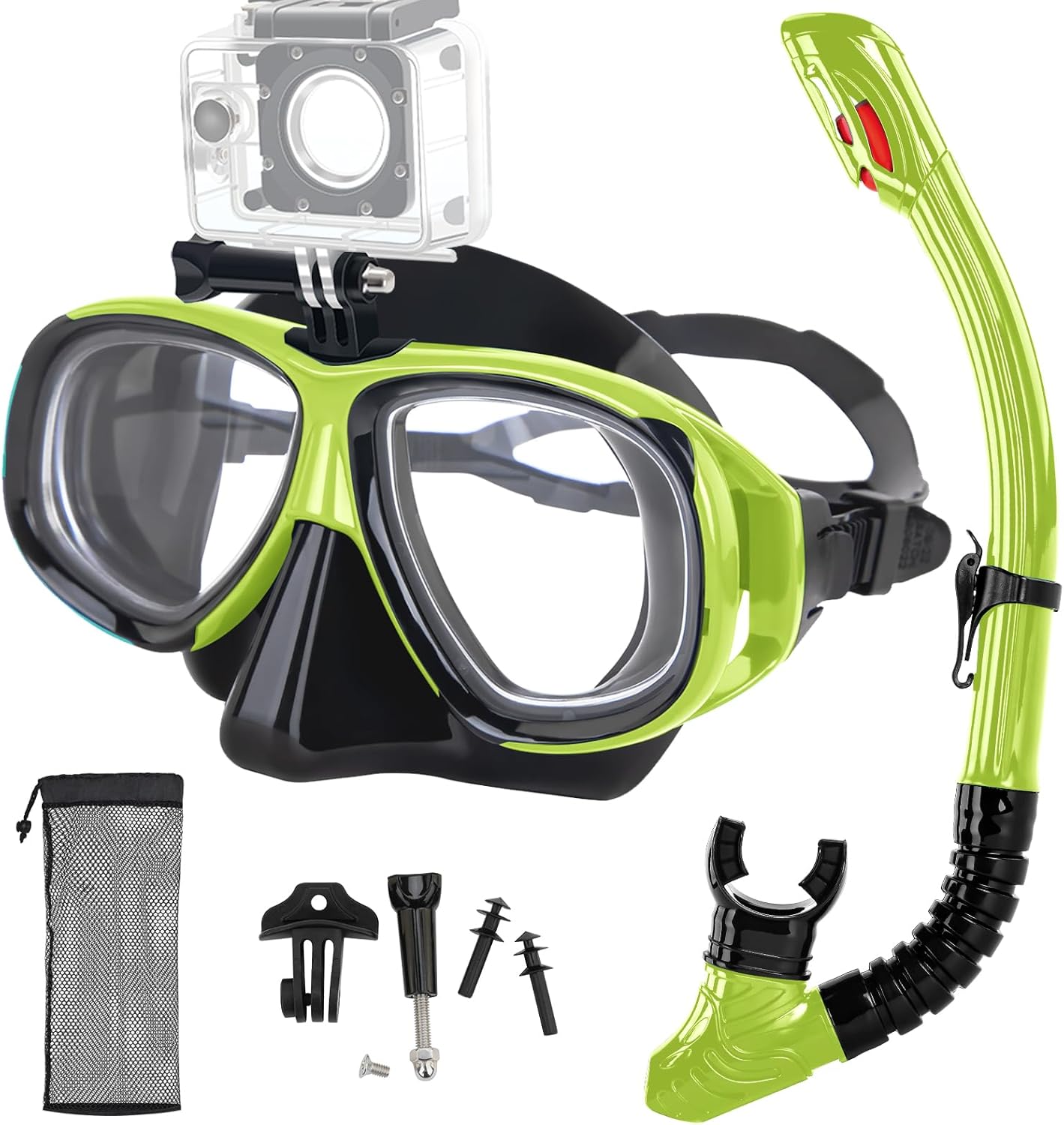Nearsighted Snorkeling Gear for Adults with Full Dry Top Design