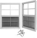 Yuzzy 24in x 27in Shed Sliding Windows 2 Pack - Tempered Glass