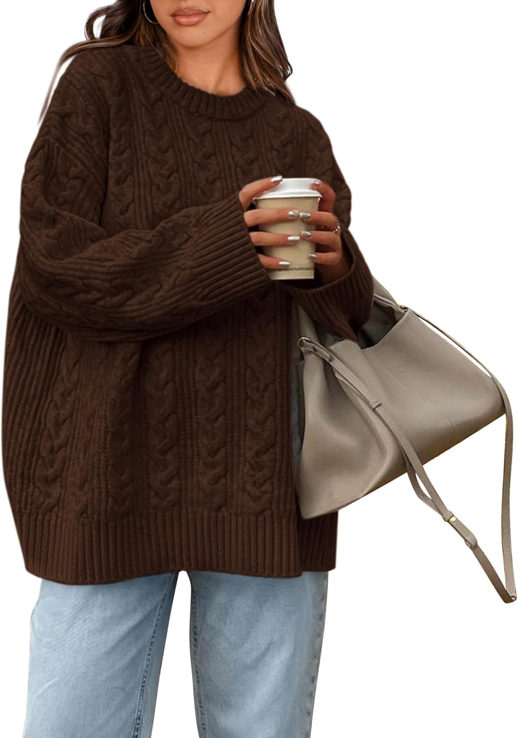 Okiwam Women's Oversized Sweaters for Cozy Fall Fashion Styles