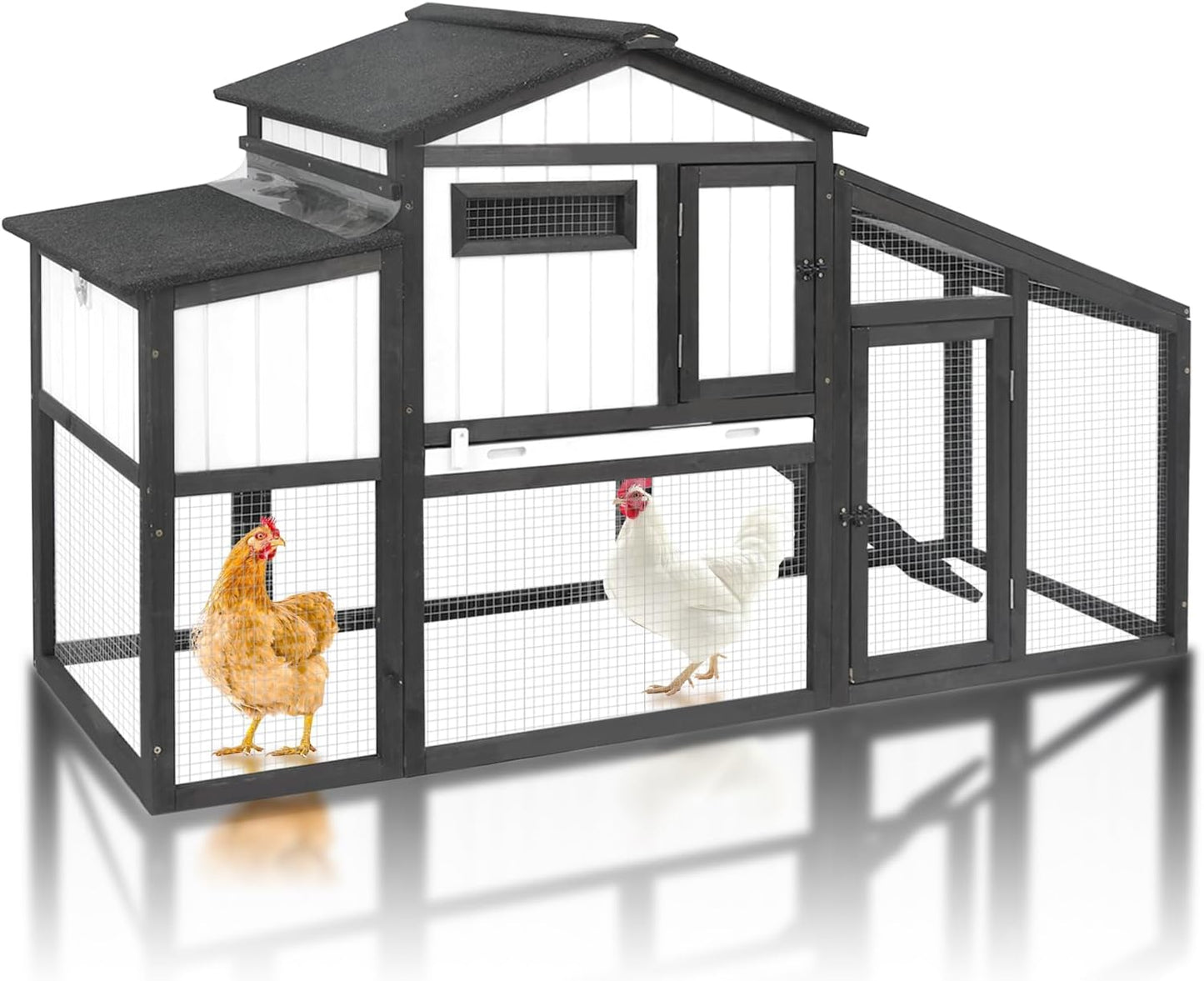 Spacious 2-Story Hen House for Happy Hens and Ducks