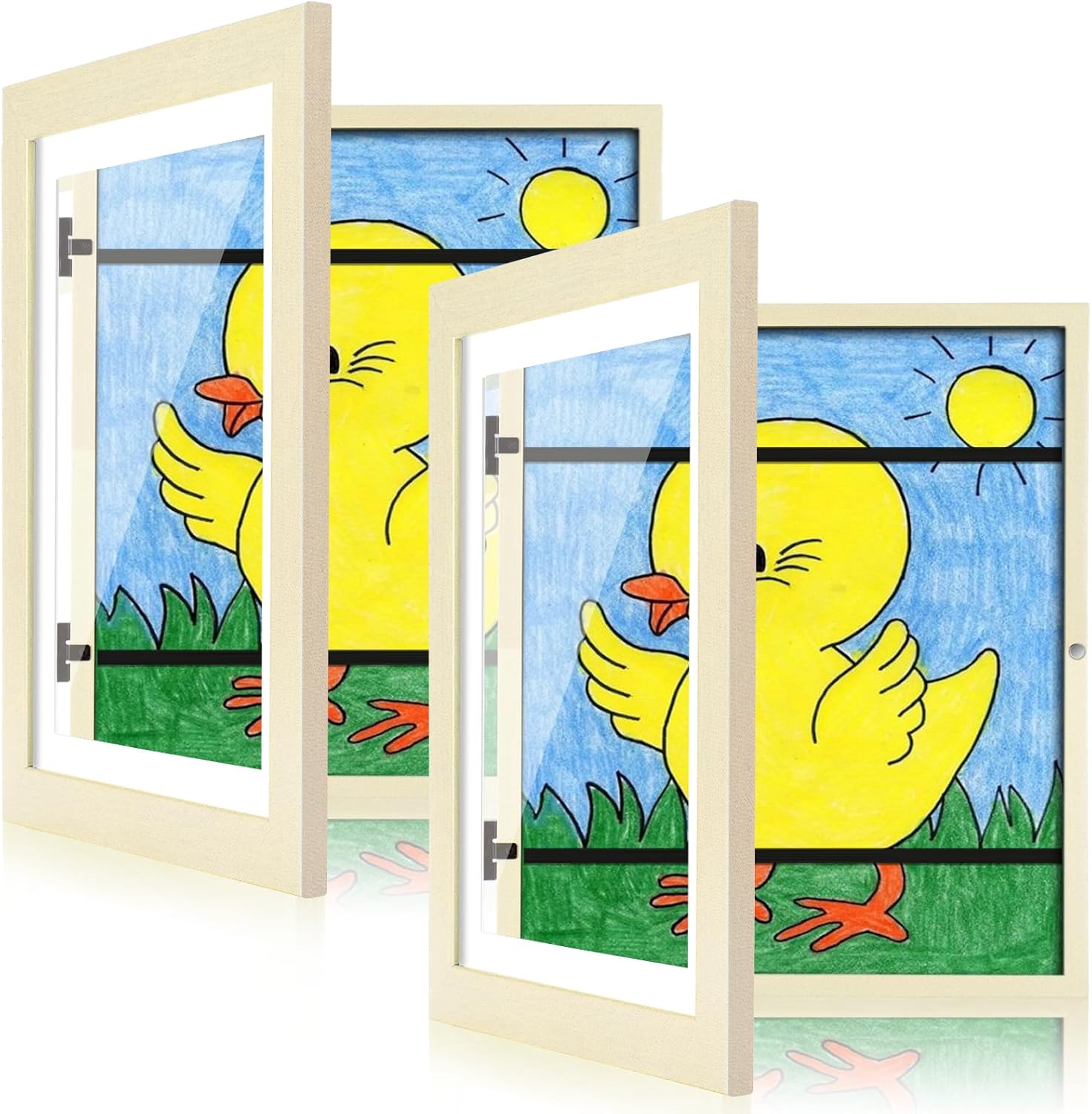 Kids Art Frames for 10x12.5 Artwork - Changeable Display