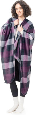 Berkshire PrimaLush Wearable Blanket with Pockets - Ultra Soft Shawl