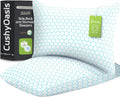 Shredded Memory Foam Pillow Set of 2 Standard Size Blue - Cooling