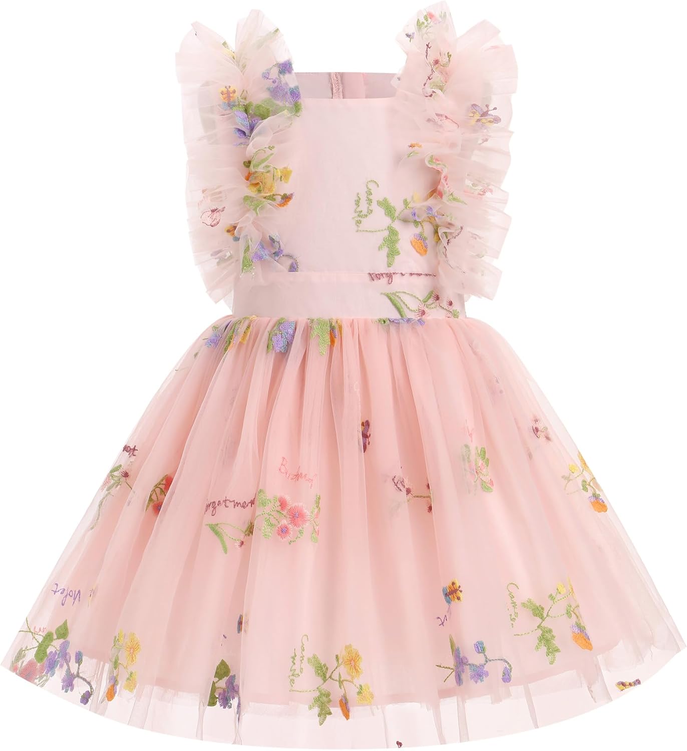 Kids Girls Confetti Birthday Princess Dress for Cake Smash Fun