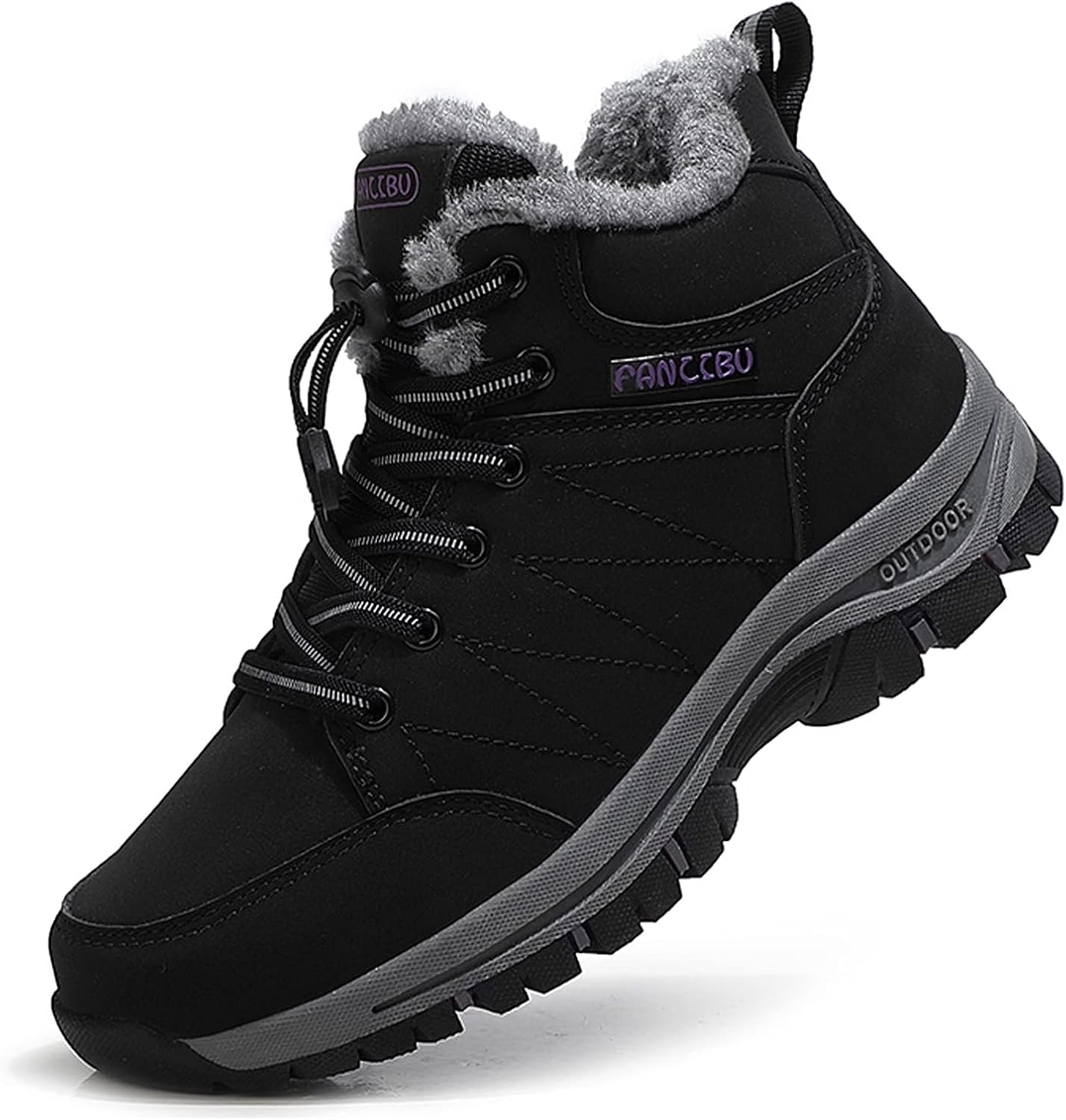 Women's Snow Boots Fur Lined Warm Ankle Boot Waterproof Anti-Slip