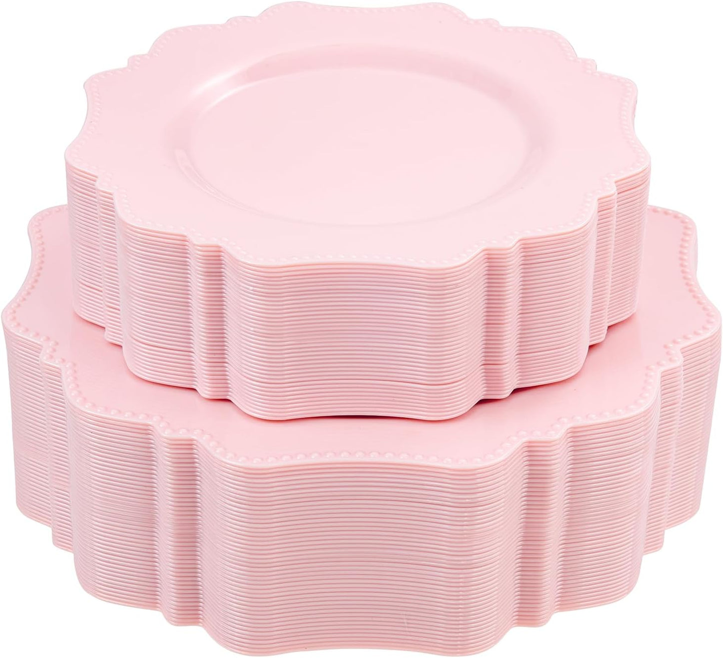 COLOSUS 60-Pack Pink Party Plates Set - Ideal for Spring Events