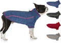 Dog Sweater Jacket Fleece Reflective Zippered Coat - Warm, Easy On
