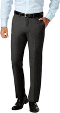 J.M. Haggar Men's 4 Way Stretch Slim Fit Flat Front Dress Pant notch