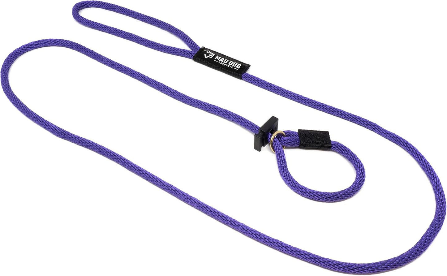 Mad Dog Products English Slip Dog Lead in Purple - 8 Feet Long