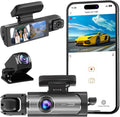 Dash Cam Front and Rear Inside with APP Control - 3-Channel 1080P