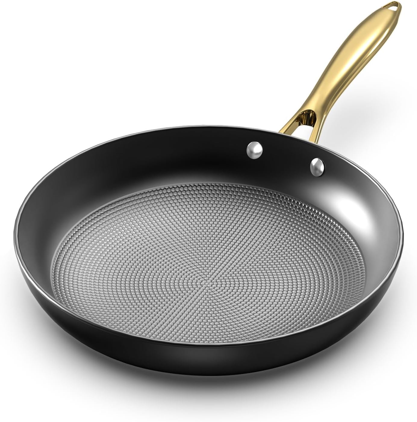 imarku 12 Inch Cast Iron Skillet: Non Stick Frying Pan for All