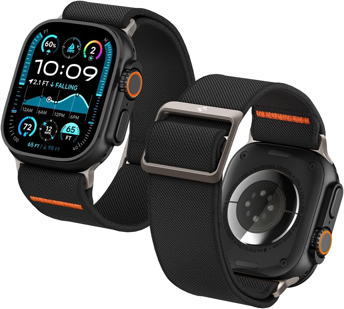 Spigen Lite Fit Ultra Band for Apple Watch - Stylish Nylon Solo Loop