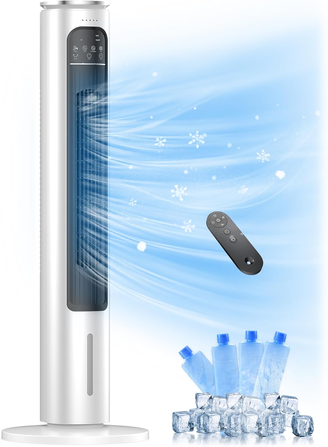 Portable Cooling Tower Fan with 4 Modes & 12H Timer
