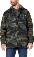 Fleece Hooded Duck Shirt Jacket With Hydroshield - Water Repellent