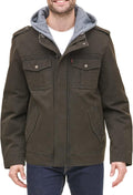 Levi's Men's Washed Cotton Hooded Military Jacket - Warm (Style YCZS)