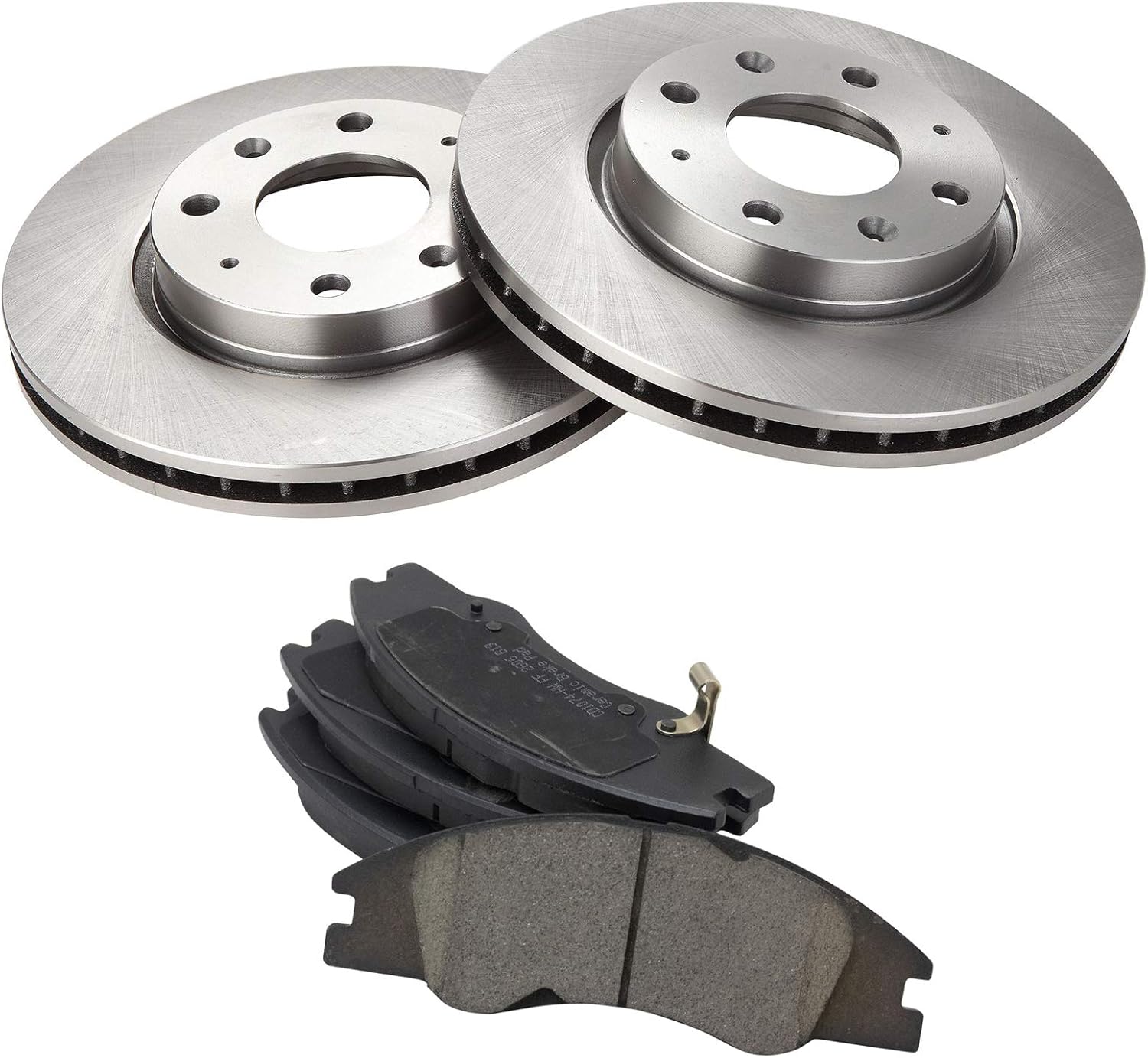 TRQ Front Ceramic Disc Brake Pads & Rotors Kit for Kia Spectra 5