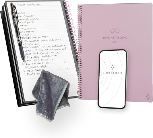 Rocketbook Pink Spiral Notebook - Reusable & App-Connected
