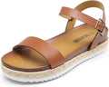 DREAM PAIRS Womens Open Toe Ankle Strap Espadrille (Style SRY6)