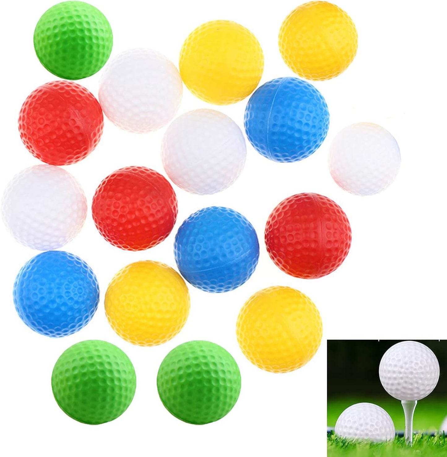 Realistic Feel Practice Golf Balls 40 Pack