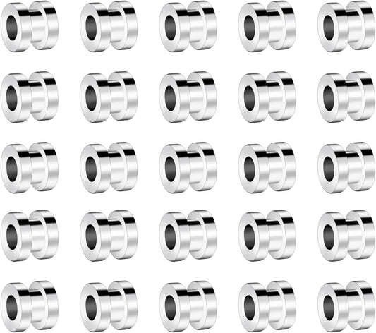 ZHENYIN 100pcs Stainless Steel Bead Spacers - Perfect for Jewelry Making
