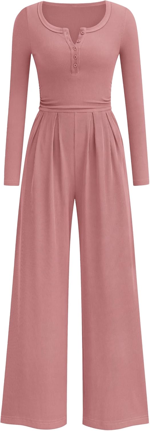 PRETTYGARDEN Jumpsuits for Women Dressy Casual Fall Fashion