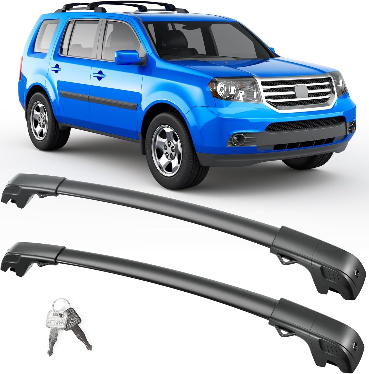 FengYu Lockable Roof Rack Cross Bars for Honda Pilot 2009-2015