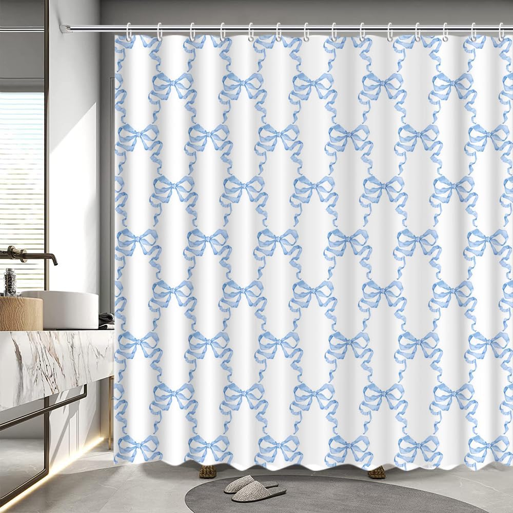Coquette Bow Shower Curtain by MEHOFOND