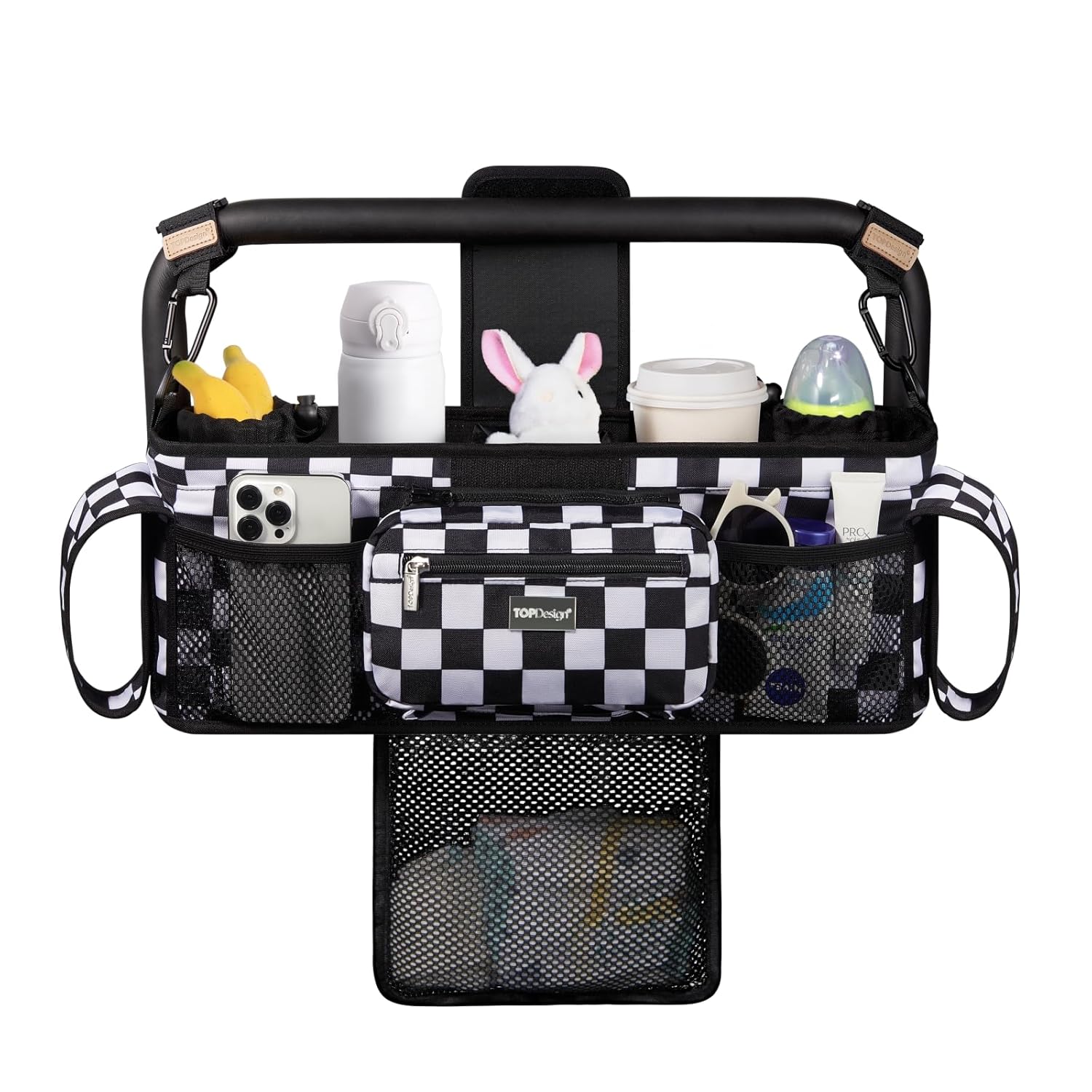 TOPDesign Universal Baby Stroller Organizer with Insulated Holders