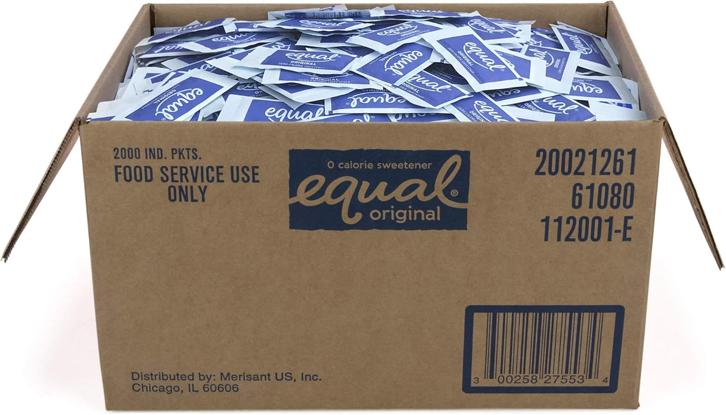 EQUAL 0 Calorie Sweetener Packets for Sugar-Free Living
