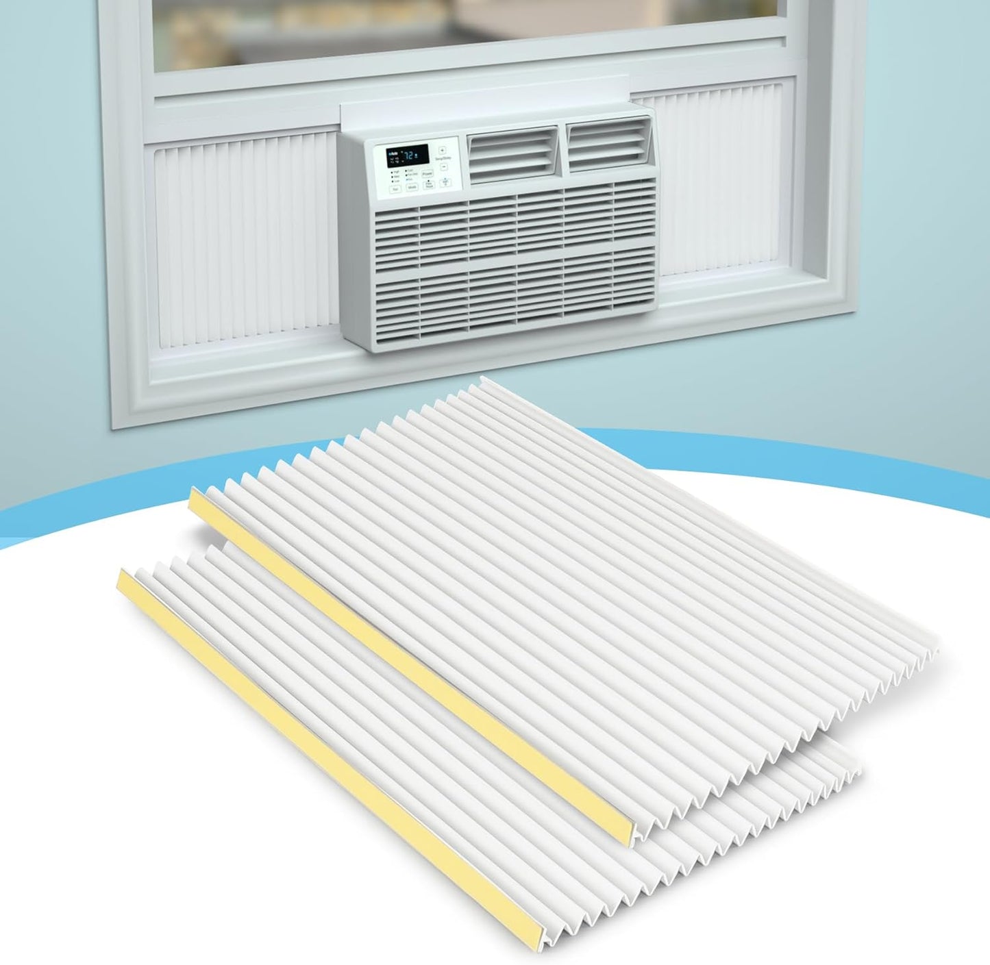 Air Jade Extendable AC Side Panels - Extra Wide & Easy Install - Pack of 2