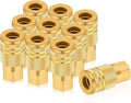 Milosline Industrial Air Coupling Set - 1/4 Brass Quick Connect Fittings