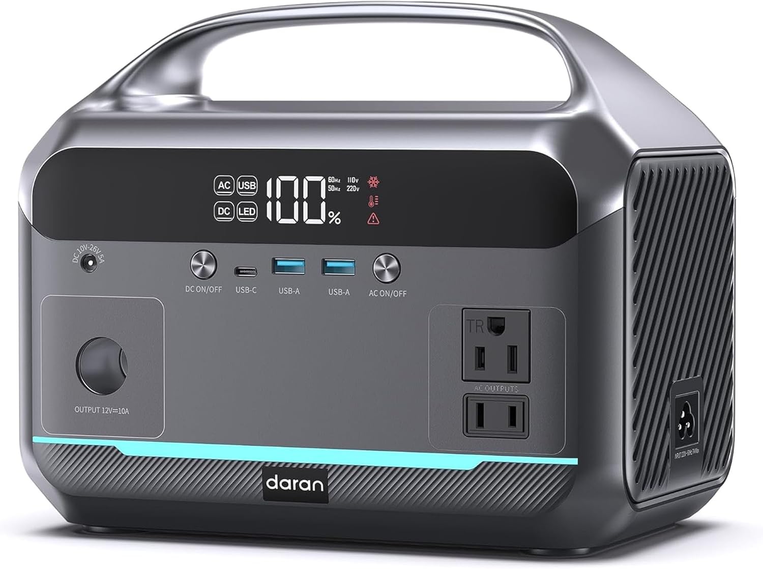 Portable Power Station 600W Surge for Camping and Emergencies