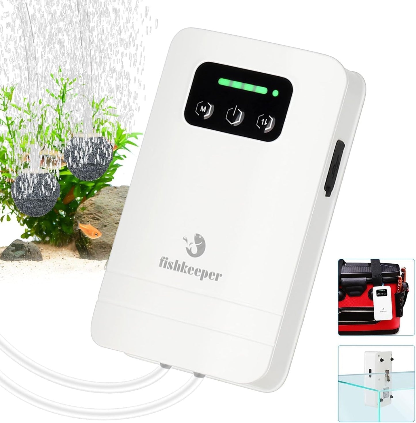 Portable Aquarium Air Pump - Never worry about power outages!