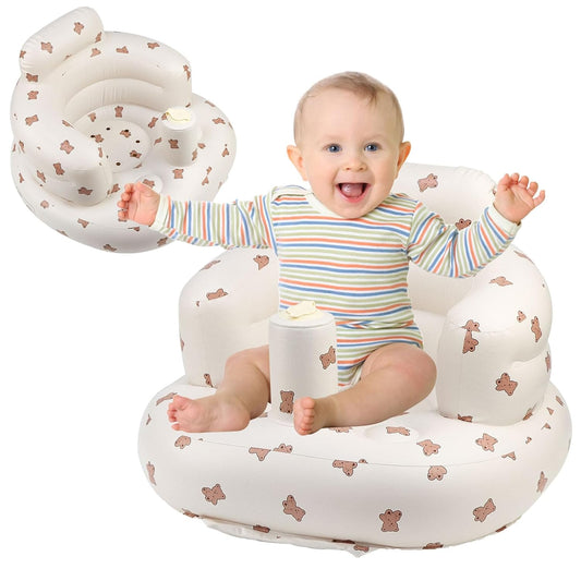 Baby Floor Seat with Built-In Air Pump for Learning to Sit